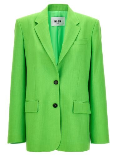 MSGM Single-breasted Blazer - MSGM - Modalova