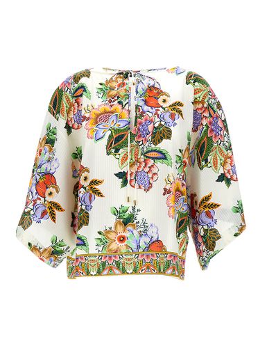 Blosue With All-over Floreal Print In Cotton And Silk Woman - Etro - Modalova