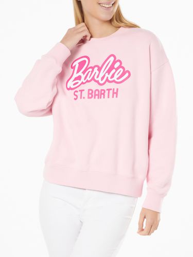 Woman Fleece Sweatshirt With Barbie St. Barth Print Barbie Special Edition - MC2 Saint Barth - Modalova