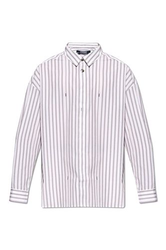 Striped Collared Long-sleeve Shirt - Jacquemus - Modalova