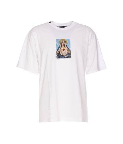 Printed T-shirt With Termostrass - Dolce & Gabbana - Modalova