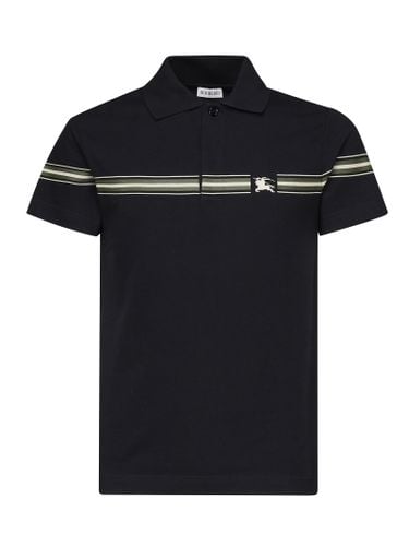 Burberry Striped Cotton Polo Shirt - Burberry - Modalova