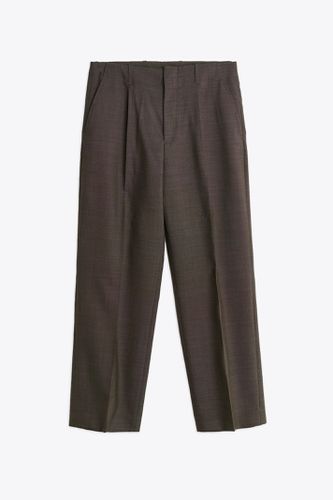 Borrowed Chino Grey mini check wool tailored pant with front pleat - Borrowed Chino - Our Legacy - Modalova