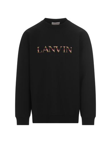 Sweatshirt With Embroidered Curb Logo - Lanvin - Modalova