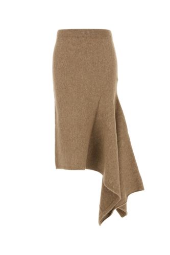Camel Stretch Alpaca Blend Skirt - Ferragamo - Modalova