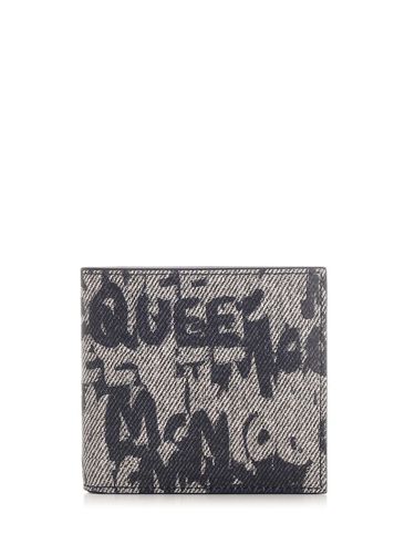 Mcqueen Graffiti Wallet - Alexander McQueen - Modalova