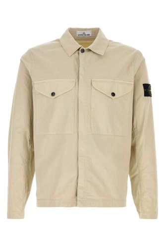 Sand Stretch Twill Jacket - Stone Island - Modalova