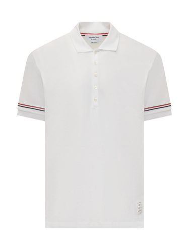 Thom Browne Rwb Logo Polo Shirt - Thom Browne - Modalova