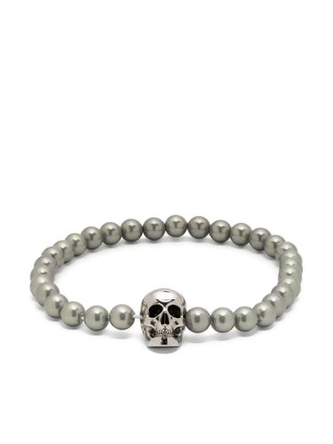 Skull Beaded Bracelet In And Pearl - Alexander McQueen - Modalova