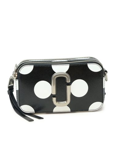 And White Leather Snapshot Bag - Marc Jacobs - Modalova