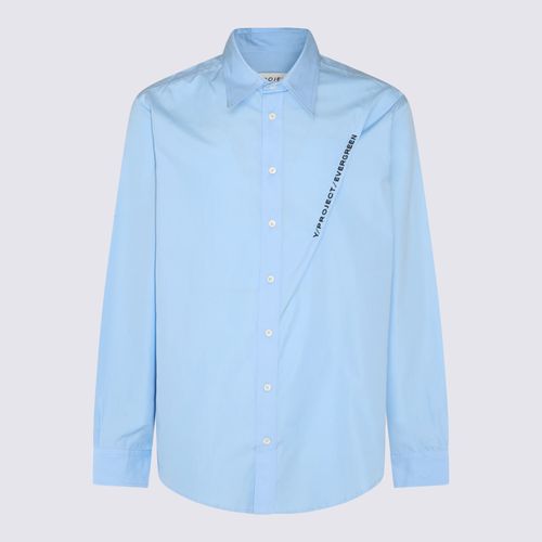 Y/Project Light Blue Cotton Shirt - Y/Project - Modalova