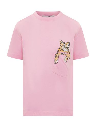 MSGM Crewneck T-shirt - MSGM - Modalova