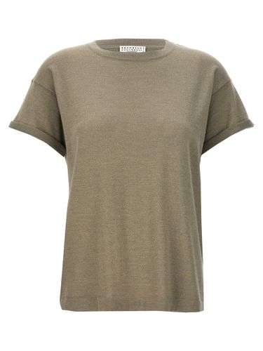 Brunello Cucinelli Lurex T-shirt - Brunello Cucinelli - Modalova