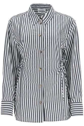 Ganni Lace-up Shirt - Ganni - Modalova