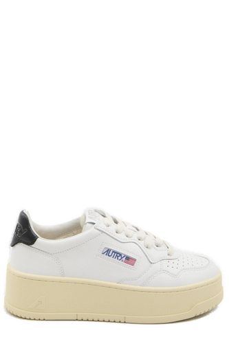 Medalist Logo Embroidered Platform Sneakers - Autry - Modalova