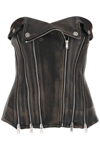 Dion Lee Leather Biker Corset Top - Dion Lee - Modalova