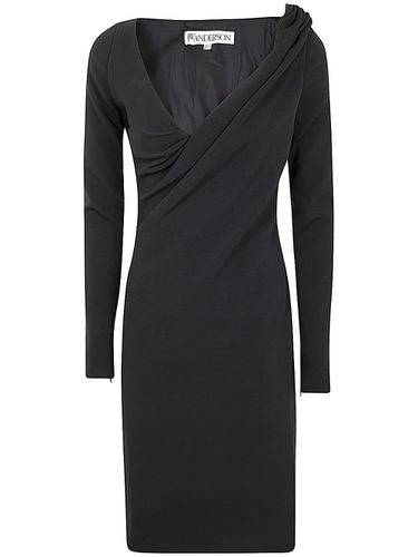 J. W. Anderson Shoulder Drape V-neck Dress - J.W. Anderson - Modalova