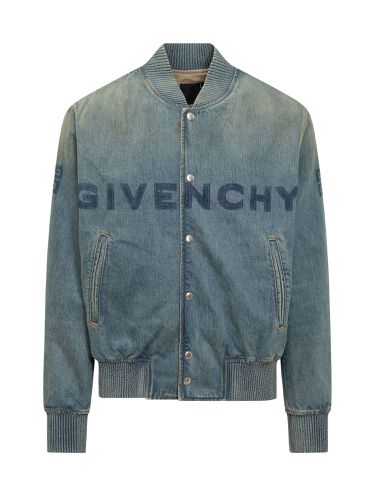 Givenchy Denim Jacket With Logo - Givenchy - Modalova