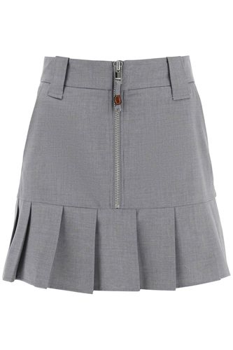 Ganni Pleated Mini Skirt - Ganni - Modalova