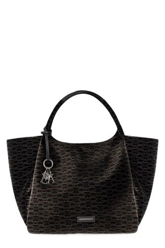 All-over Monogram Printed Tote Bag - Emporio Armani - Modalova