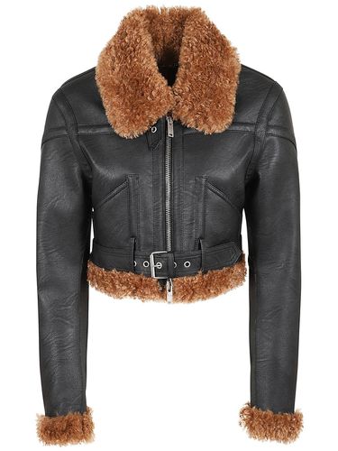 Belted Zip-up Aviator Jacket - Stella McCartney - Modalova