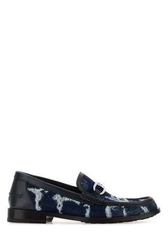 Fendi Embroidered Denim Loafers - Fendi - Modalova