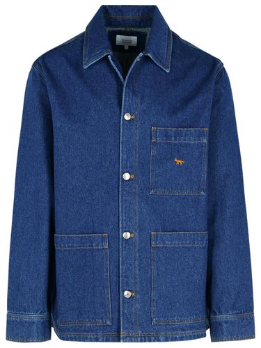 Maison Kitsuné Blue Denim Shirt - Maison Kitsuné - Modalova