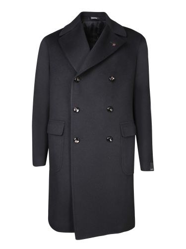 Tagliatore Black Cashmere Coat - Tagliatore - Modalova