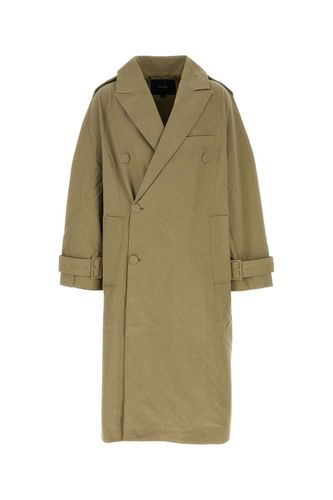 Army Green Cotton Trench Coat - Entire Studios - Modalova