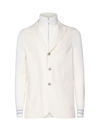 Eleventy Bib Jacket In Double Style - Eleventy - Modalova