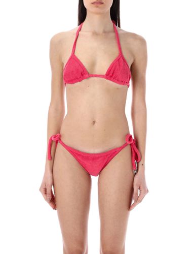 Terry Cloth Jersey Bikini - The Attico - Modalova