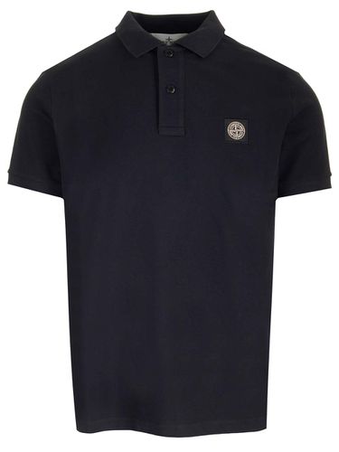 Slim Fit Short Sleeve Stretch Polo Shirt With Applied Logo - Stone Island - Modalova