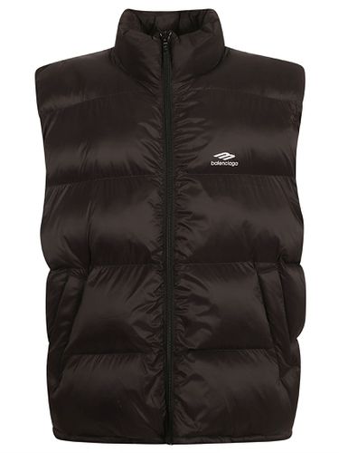 Balenciaga Logo Zip Padded Gilet - Balenciaga - Modalova