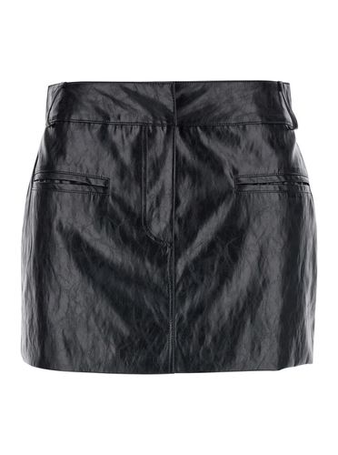 Miniskirt With Belt Loops In Tech Fabric Woman - Federica Tosi - Modalova