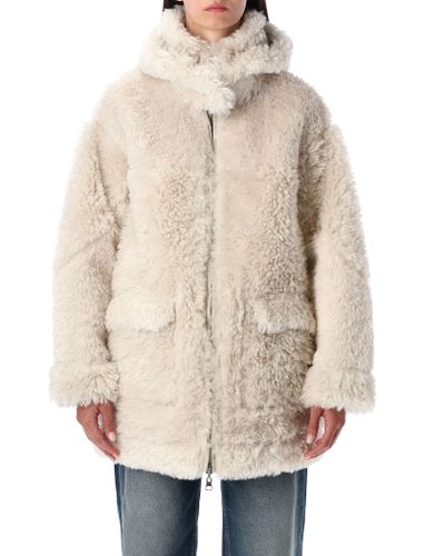 Reversible Faux Fur Coat With Hood - urbancode - Modalova