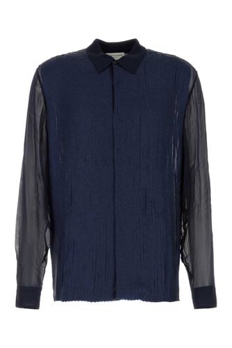 Blue Crepe Clasens Shirt - Dries Van Noten - Modalova