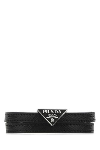 Prada Black Leather Bracelet - Prada - Modalova
