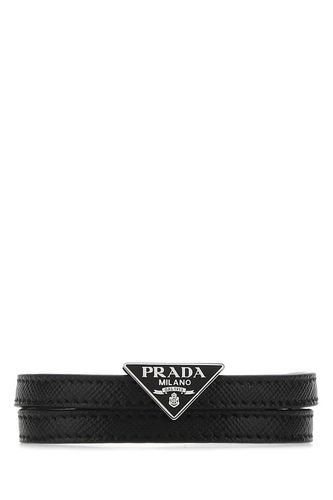 Prada Black Leather Bracelet - Prada - Modalova