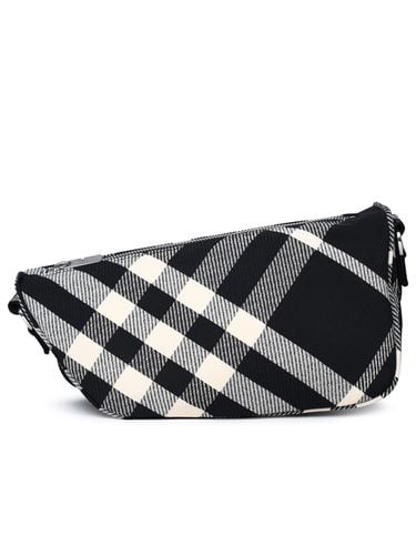 Shield Messenger Black Cotton Blend Crossbody Bag - Burberry - Modalova