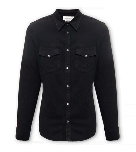 Alexander McQueen Denim Shirt - Alexander McQueen - Modalova