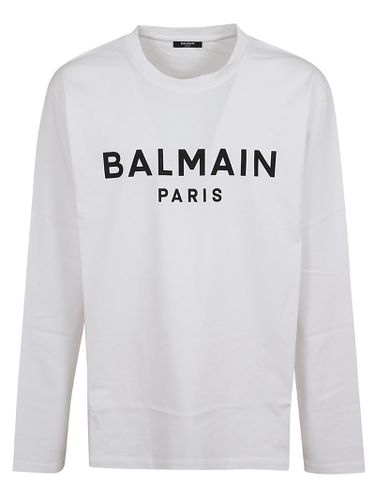 Balmain Ls Print T-shirt - Balmain - Modalova