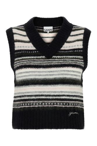 Ganni Soft Wool Stripe Vest - Ganni - Modalova