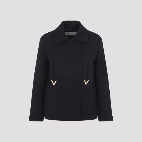 Valentino Metal V Coat - Valentino - Modalova