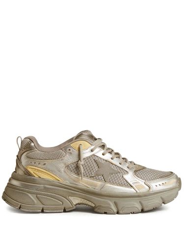 Lightstar Laminated Leather Suede And Net Upper Tpu Star Net Heel And Spur - Golden Goose - Modalova