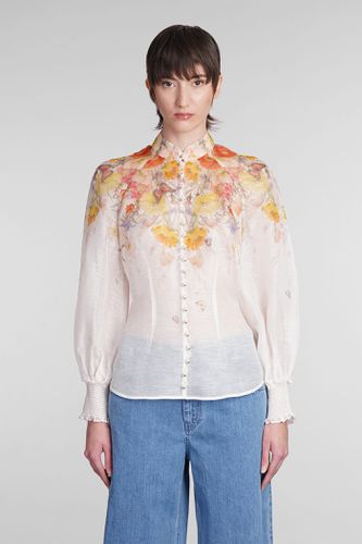 Zimmermann Blouse In Beige Linen - Zimmermann - Modalova