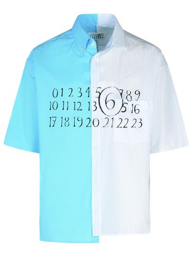 Light Blue Cotton Shirt - MM6 Maison Margiela - Modalova