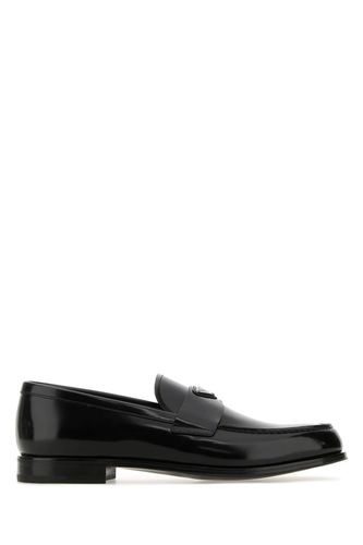 Prada Black Leather Loafers - Prada - Modalova