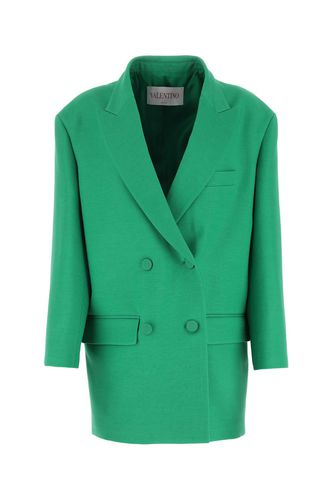 Green Crepe Couture Oversize Blazer - Valentino Garavani - Modalova