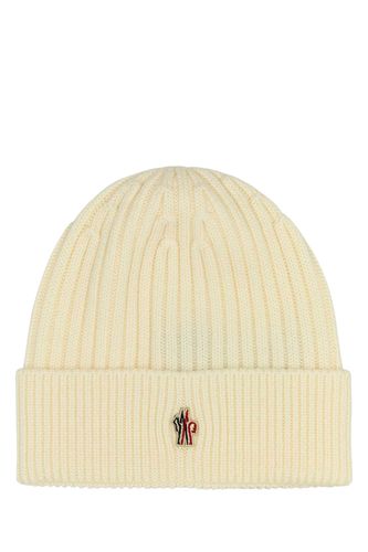 Ivory Wool Beanie Hat - Moncler Grenoble - Modalova