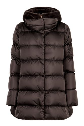 Hooded Techno Fabric Down Jacket - Herno - Modalova